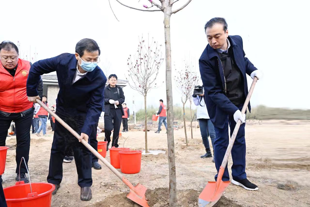 市领导带头！濮阳组织开展春季义务植树活动